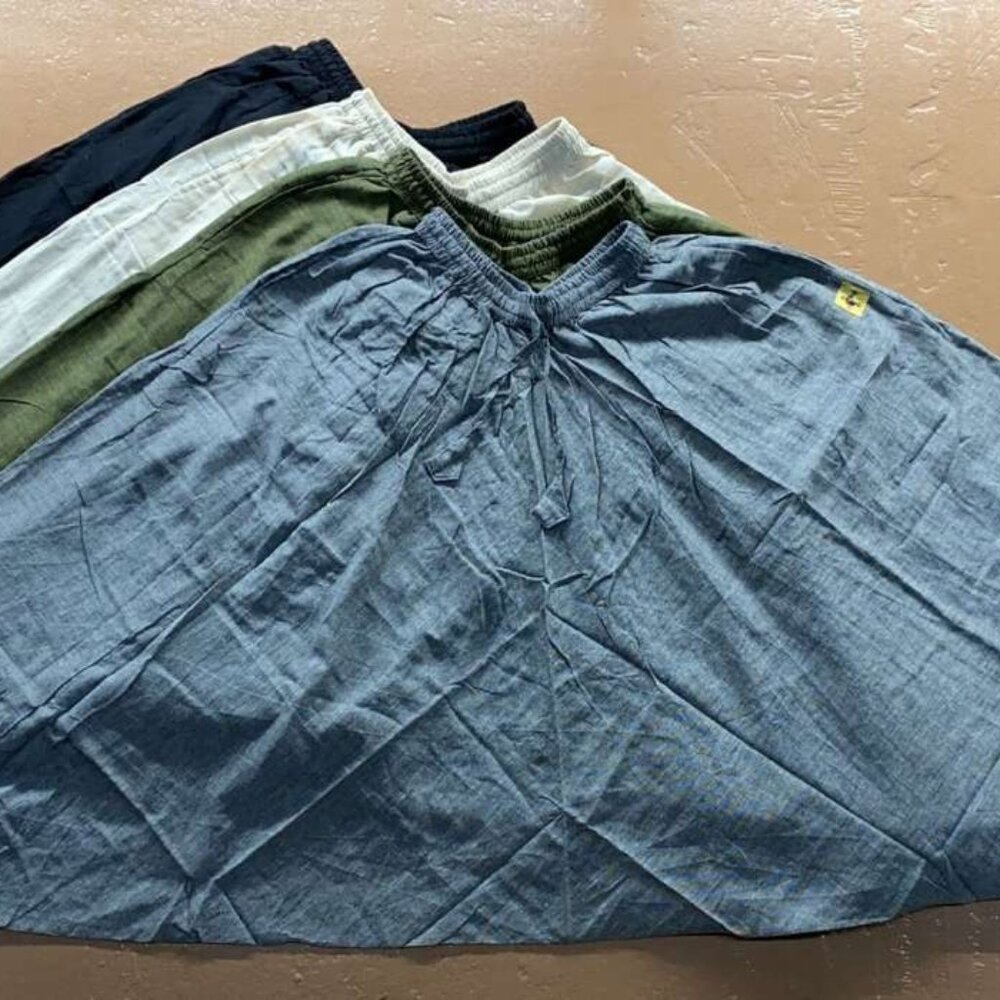 Cotton Harem Pants - Solid Color (Gray)